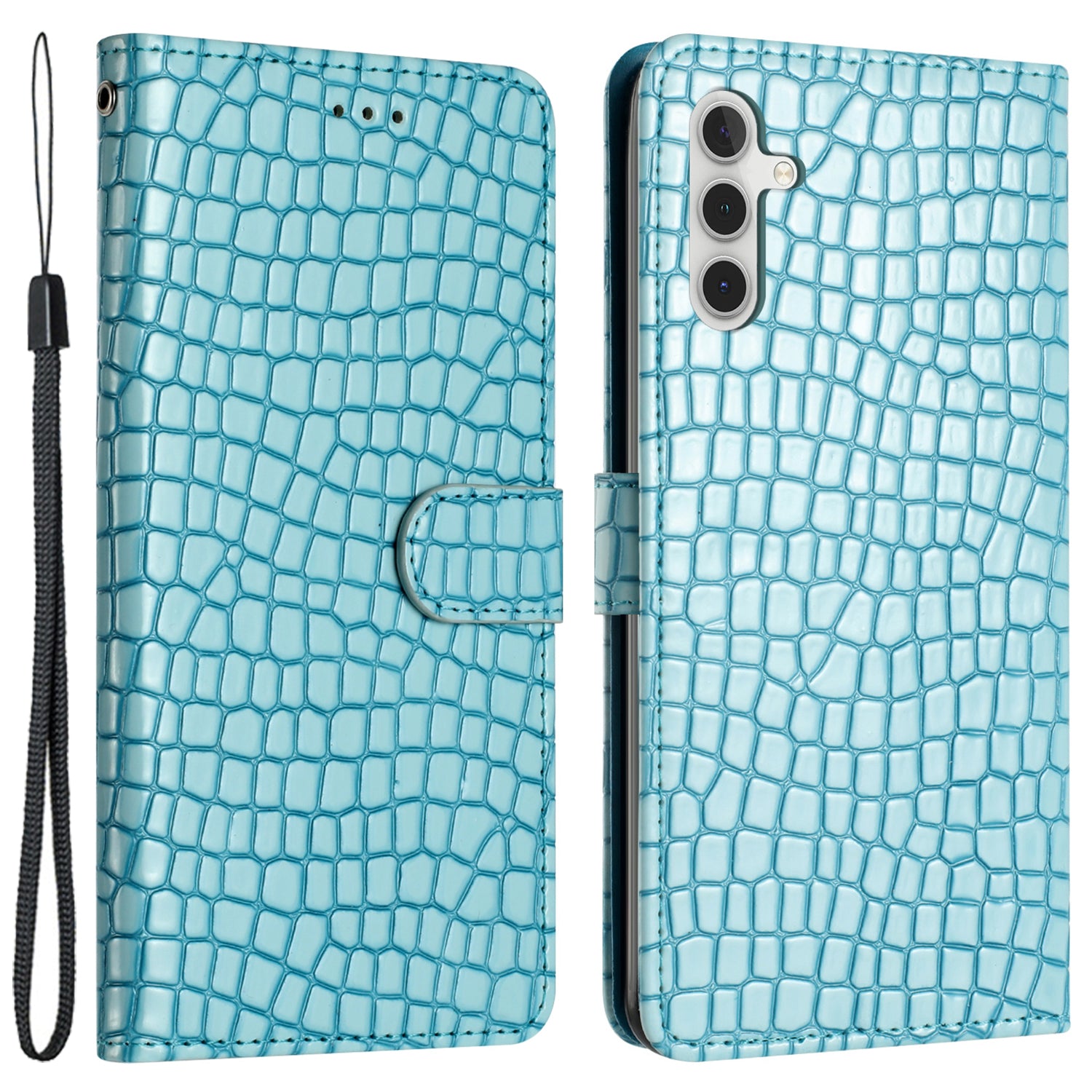 Pro Samsung Galaxy A04s 4G (164,7 x 76,7 x 9,1 mm) Kožený kryt stojánku na peněženku proti poškrábání Pouzdro na telefon s texturou krokodýl Pro Samsung Galaxy A04s 4G (164,7 x 76,7 x 9,1 mm) Kožený kryt stojánku na peněženku proti poškrábání Pouzdro na telefon s texturou krokodýl